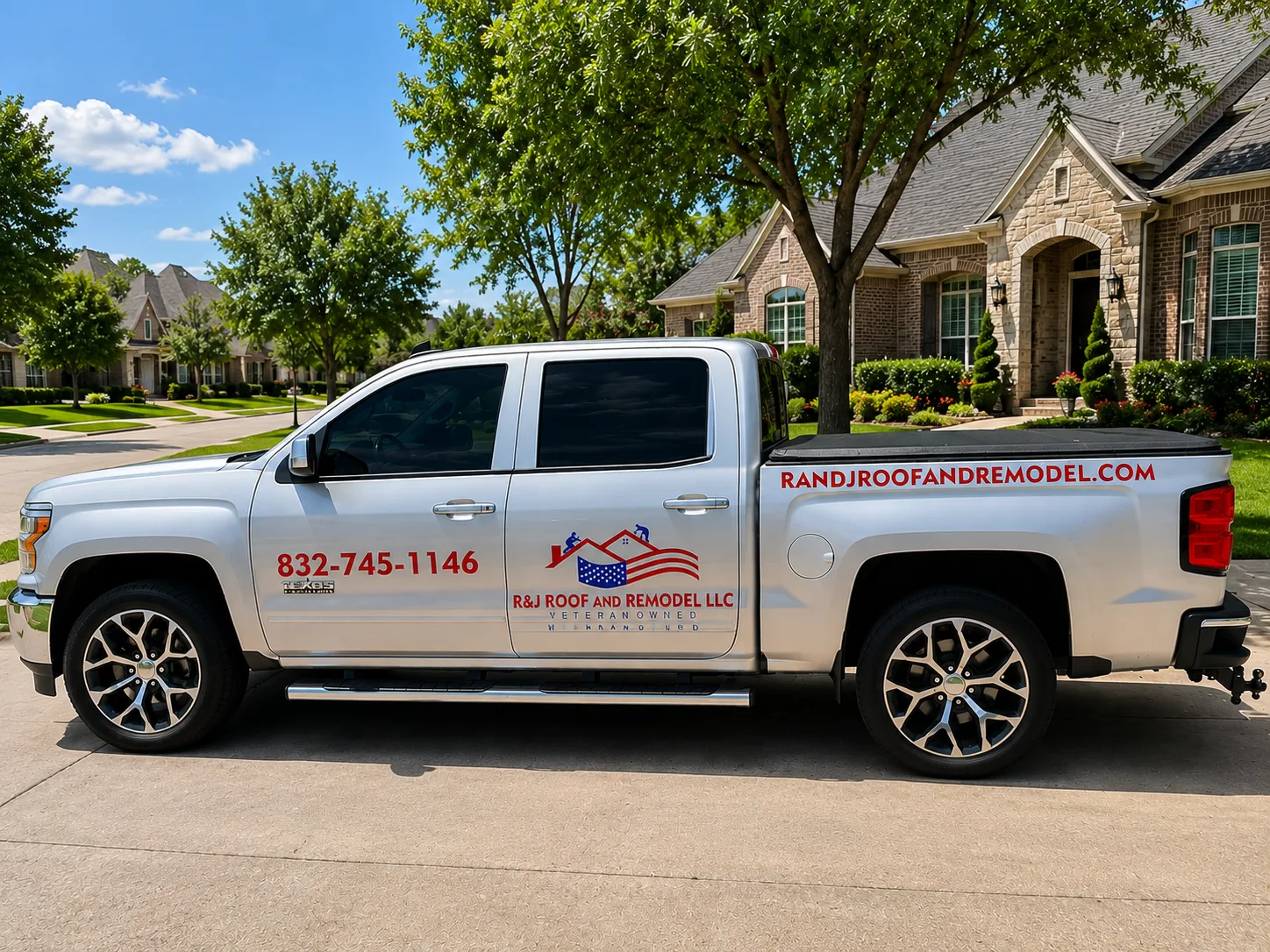 Roofer — Truck branding by Workhorse Branding